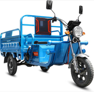 Electric Tricycle with Tipping Bucket, Electric Trike Motorized 3-Wheel with Loading Car Hopper