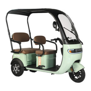 Electric passenger tricycle with windshield, three wheeled scooter, passenger electric tricycle, bicycle