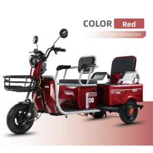 High Quality Adult Three-Wheel Electric Bicycle 3 Seat Open Electric Tricycle Pedicab for Child